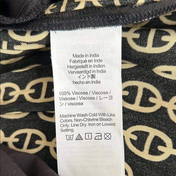 J.Crew Amelia Popover Shirtdress Chain Print Black Gold | NWOT | Size S - Picture 9 of 13